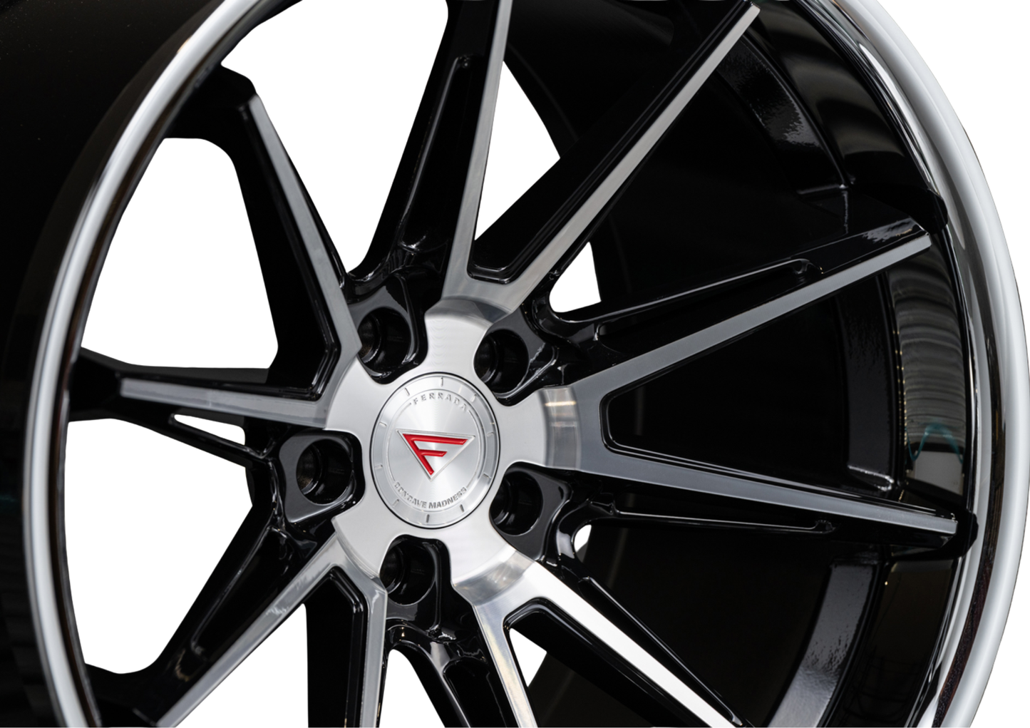 Ferrada Wheels CM2 Machine Black With Chrome Lip