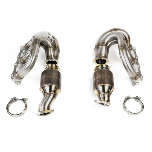 Fabspeed Porsche 981 Cayman GT4 / Boxster Spyder RENNKRAFT?? Modular Headers with HJS Catalytic Converters 2015-2016 (FS.POR.981GT4.MH.XXX)