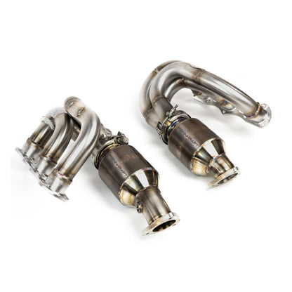 Fabspeed Porsche 981 Cayman GT4 / Boxster Spyder RENNKRAFT?? Modular Headers with HJS Catalytic Converters 2015-2016 (FS.POR.981GT4.MH.XXX)