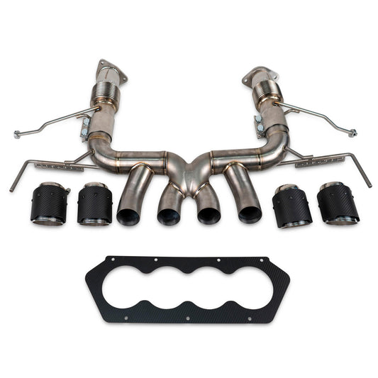 Fabspeed Chevrolet Corvette C8 Z06 Titanium Supersport X-Pipe Cat-Back Exhaust System 2023 Onwards (FS.CHEVY.C8Z06.SSX.TI)
