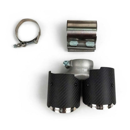 Fabspeed Porsche 991.2 Carrera Valvetronic Center Muffler Bypass X-Pipe Non-PSE Only (FS.POR.9912.VLVXX)