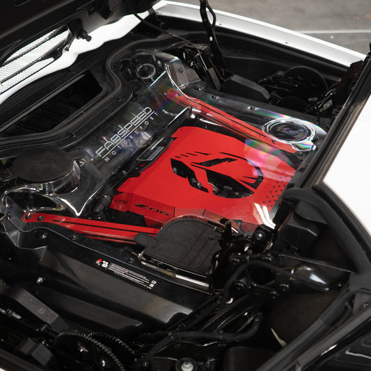 Fabspeed Chevrolet Corvette C8 Z06 Red Engine Cover (FS.CHEVY.C8Z06.ECX)