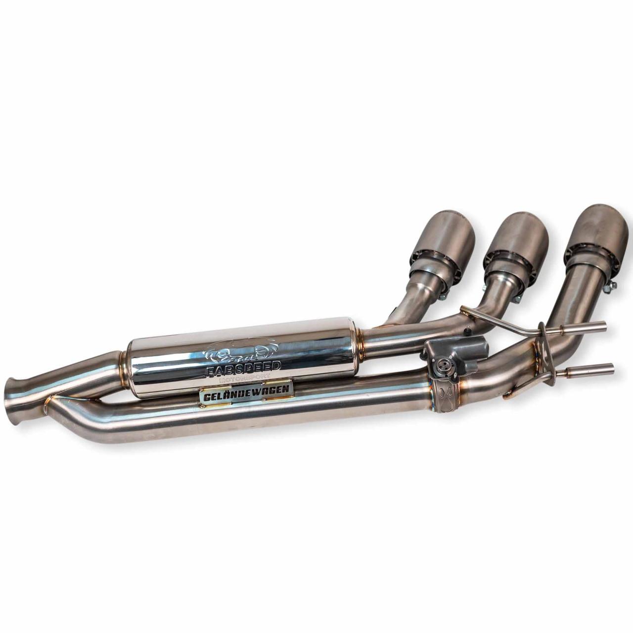 Fabspeed Mercedes-Benz G550 Valved Exhaust with Triple Tips 2019 Onwards (FS.MER.19G550.VLVTX)