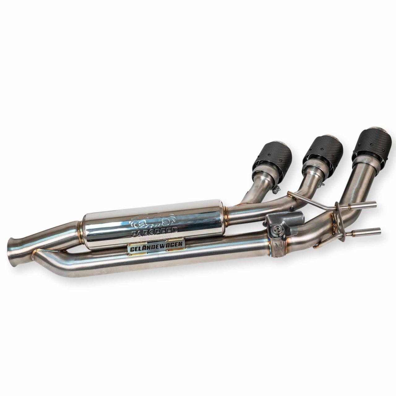 Fabspeed Mercedes-Benz G550 Valved Exhaust with Triple Tips 2019 Onwards (FS.MER.19G550.VLVTX)
