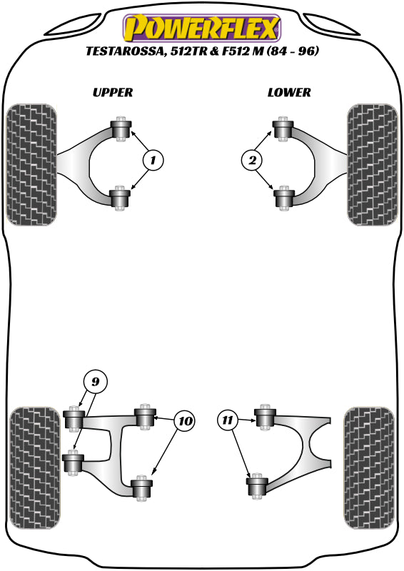 Ferrari (PF17-200) Front Upper Wishbone Bush