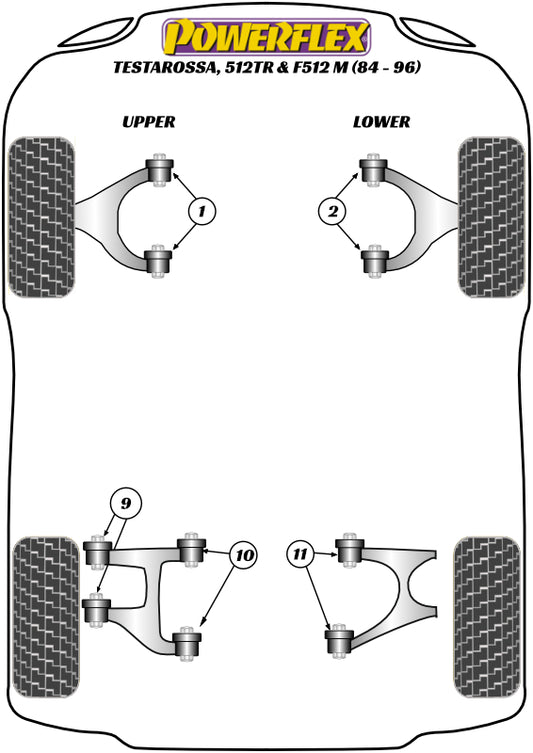 Ferrari (PF17-200) Front Lower Wishbone Bush