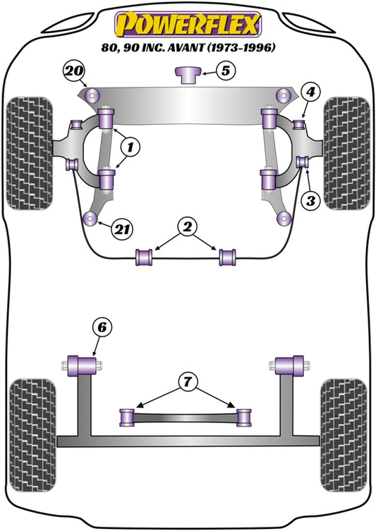 Audi (PFR3-111) Rear Beam Front Location Bush