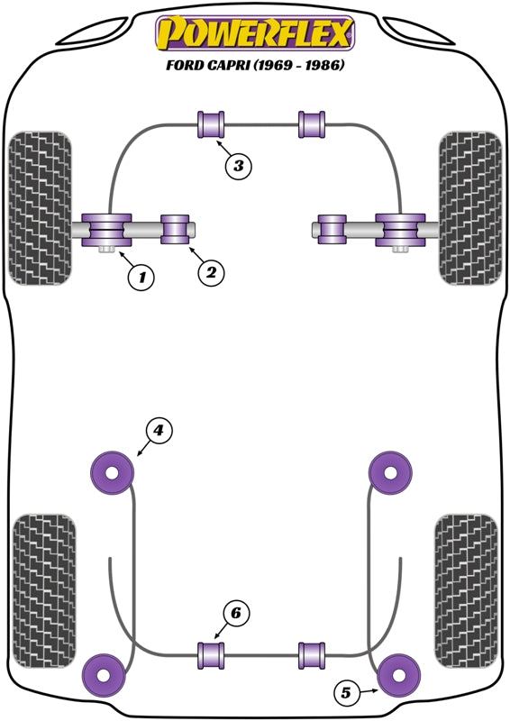 Ford (PFR19-409BLK) Leaf Spring Mount Rear