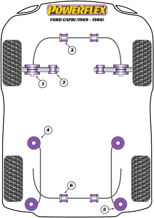 Ford (PFR19-409BLK) Leaf Spring Mount Rear