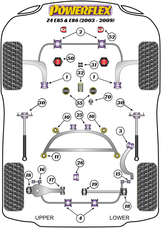 BMW (PFF5-4601) Front Wishbone Rear Bush