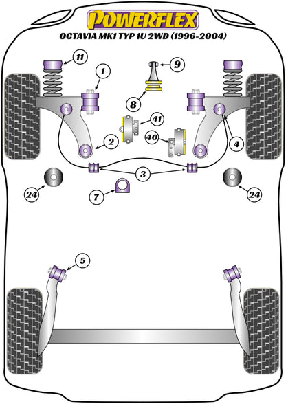 BMW (PFR5-632) Rear Diff Rear Mounting Bush