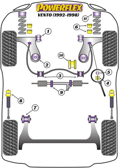 Volkswagen (BS008) Rear Bump Stop