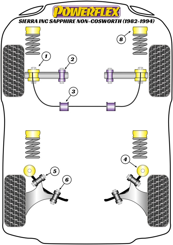 Ford (PFF19-124) Front Anti Roll Bar Mounting Bush 24mm