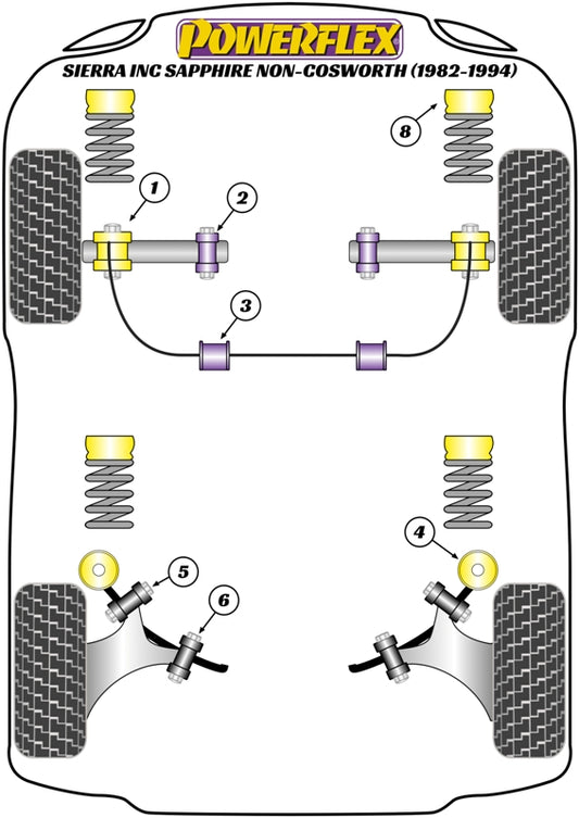 Ford (PFF19-124) Front Anti Roll Bar Mounting Bush 24mm