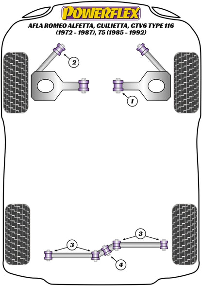 Alfa Romeo (PFF1-201) Front Upper Spring Mount Inner Bush