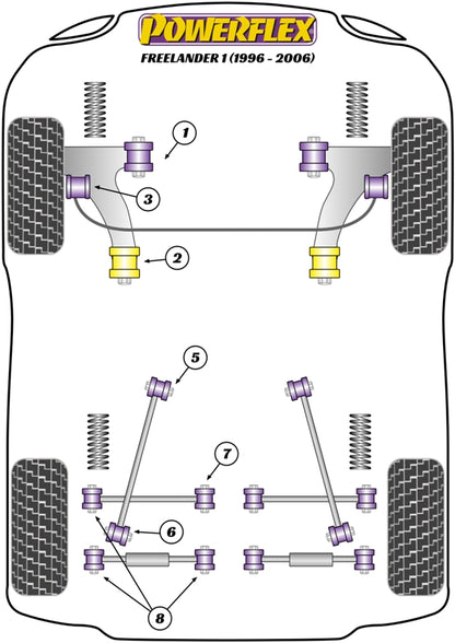 Land Rover (PFR32-206) Rear Trailing Link Arm To Hub