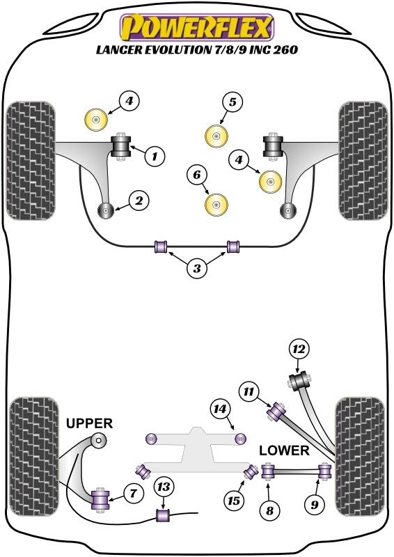 Mitsubishi (PFR44-121) Rear Diff Rear Mounting Bush