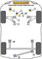 Toyota (PFF76-402KBLK) Front Wishbone Rear Anti Lift Kit
