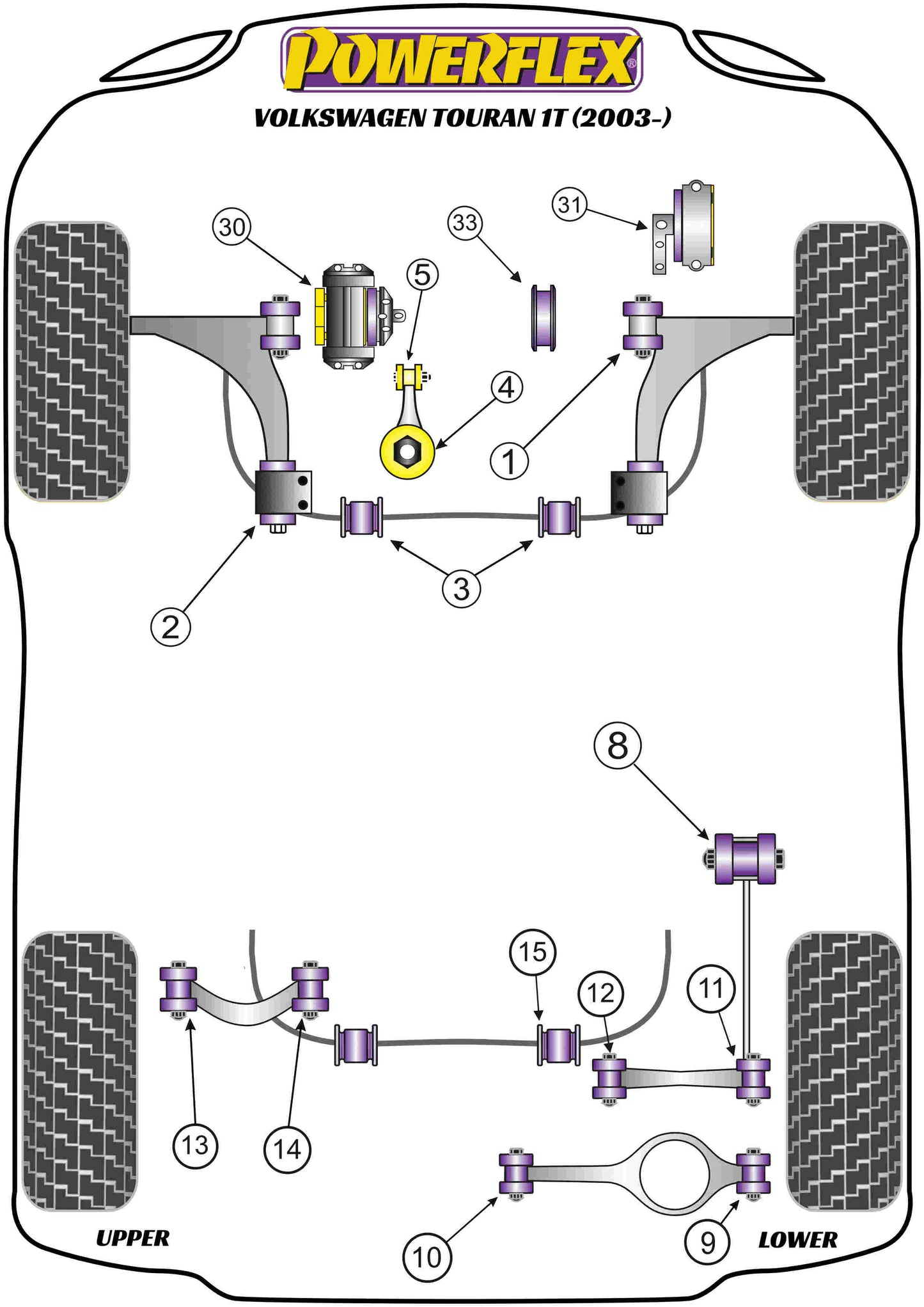 Volkswagen (PFF85-532) Upper Engine Mount Insert