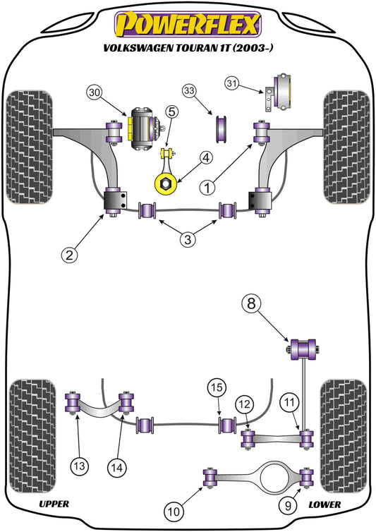 Volkswagen (PFF85-532) Upper Engine Mount Insert