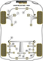 Subaru (PFR69-118BLK) Rear Beam Mounting