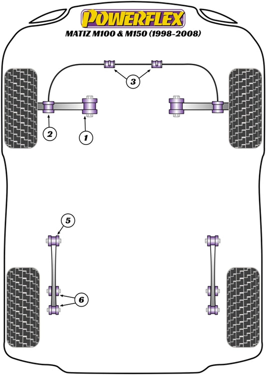 Daewoo (PFA100-12) PowerAlign Camber Bolt Kit (12mm x 60mm)