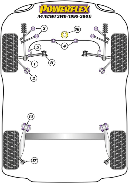 Audi (PFR3-214) Rear Beam Mounting Bush