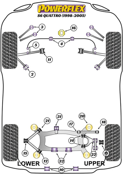Audi (PFF3-220) Engine Snub Nose Mount