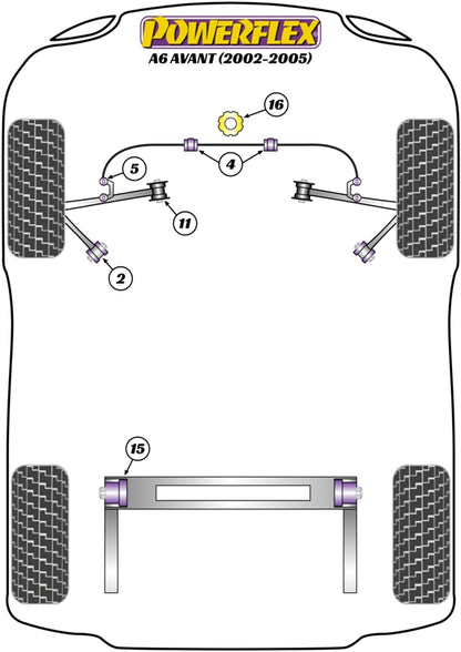 Audi (PFR3-215) Rear Beam Mount Bush