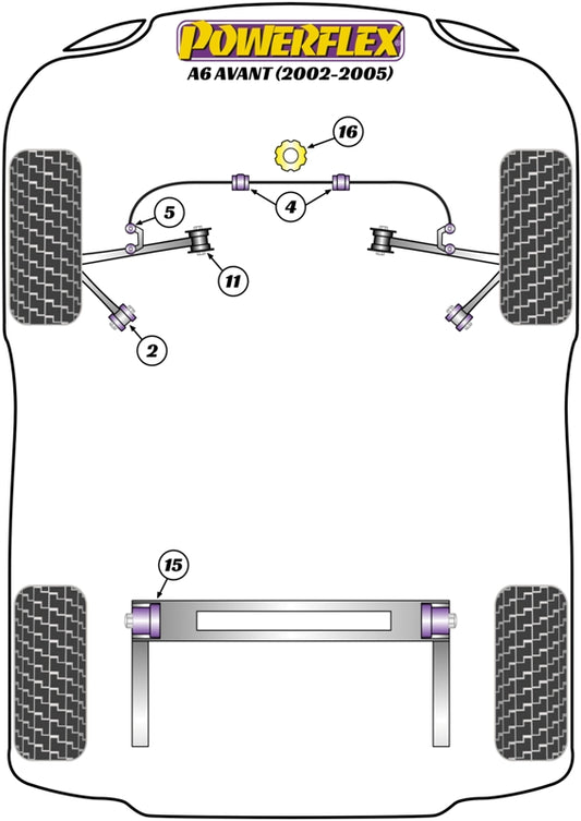 Audi (PFR3-215) Rear Beam Mount Bush