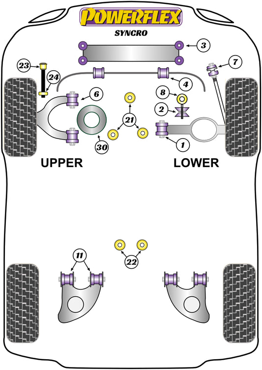 Volkswagen (PFF85-1030) Front Spring Upper Isolator
