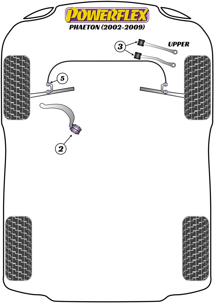 Volkswagen (PFF3-203G) Front Upper Control Arm Bush - Camber Adj