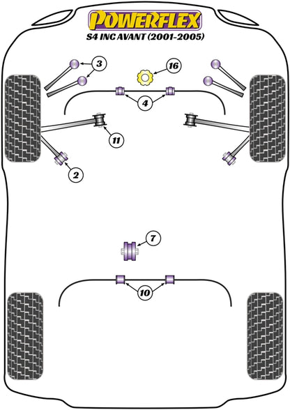 Audi (PFR3-270) Rear Diff Front Mounting Bush