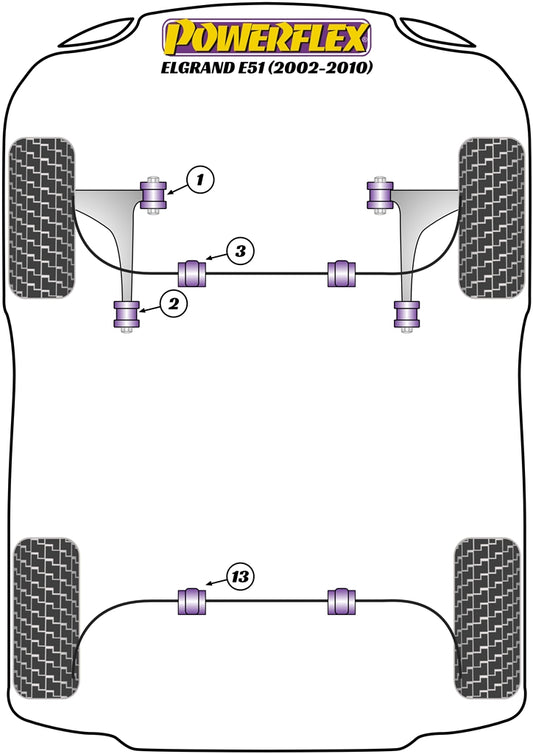 Nissan (PFF46-602) Front Arm Rear Bush