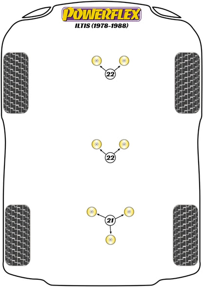 Volkswagen (PFR85-1020KIT2) Engine Mounting Bush Kit of 2