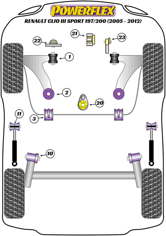 Renault (PFR60-311) Rear Shock Upper Mount