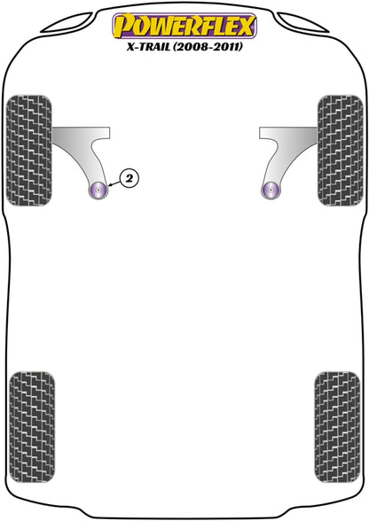 Nissan (PFF46-802) Front Wishbone Rear Bush