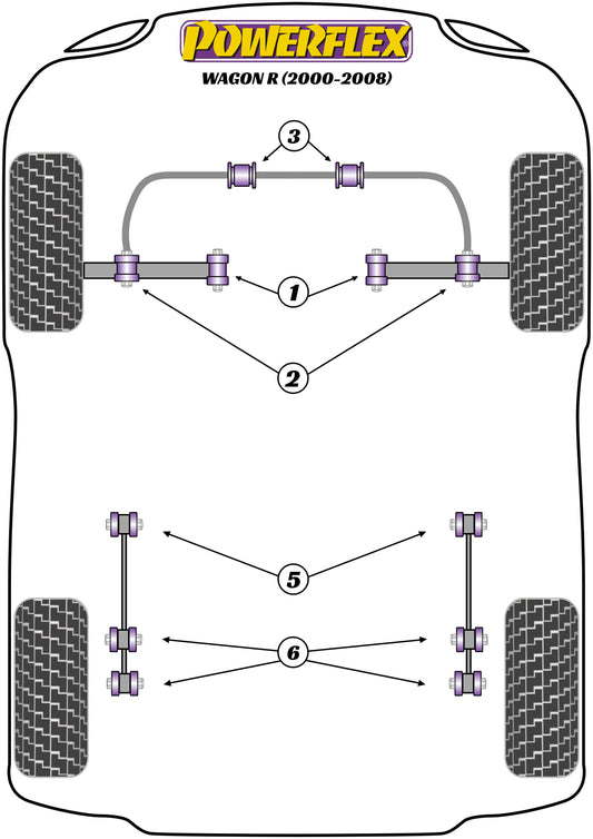 Suzuki (PFR73-206) Rear Trailing Arm to Axle Bush