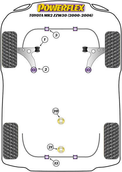 Toyota (PFF76-1001) Front Wishbone Front Bush