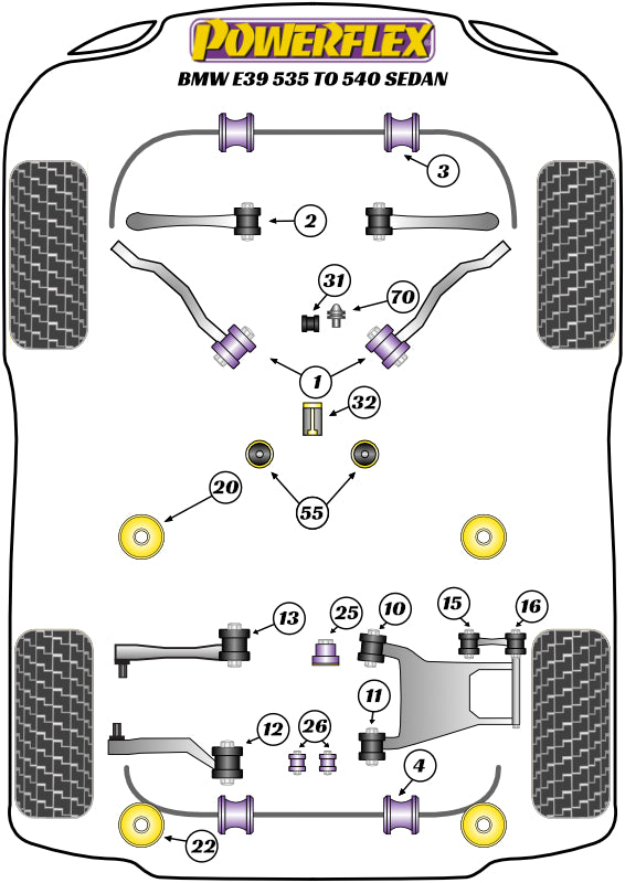 BMW (PFR5-520) Rear Subframe Front Mounting Bush