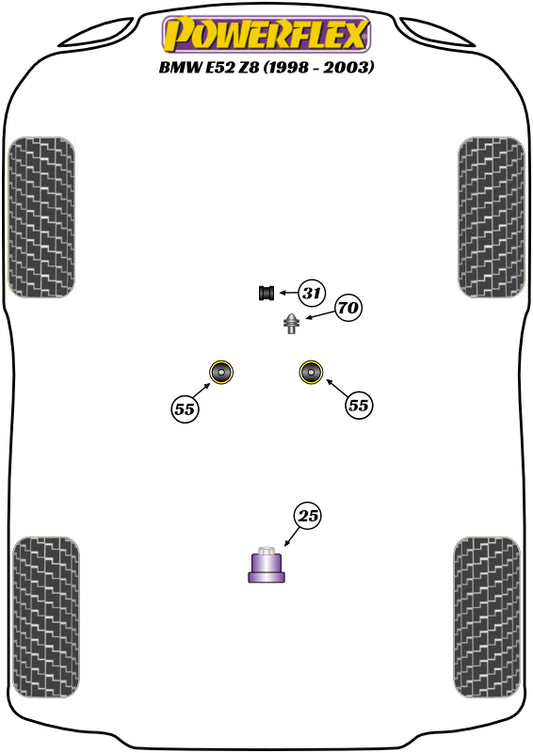 BMW (PFF5-4655) Transmission Mounting Bush (Fast Road)