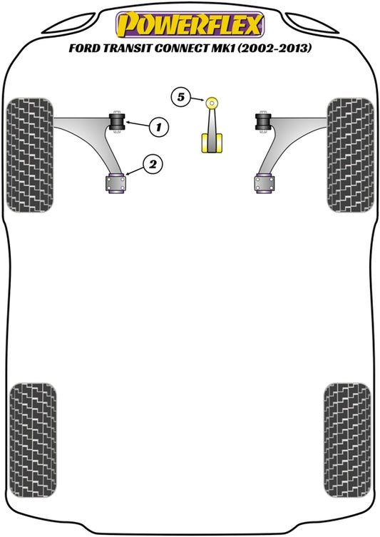 Ford (PFF19-2302) Front Wishbone Rear Bush