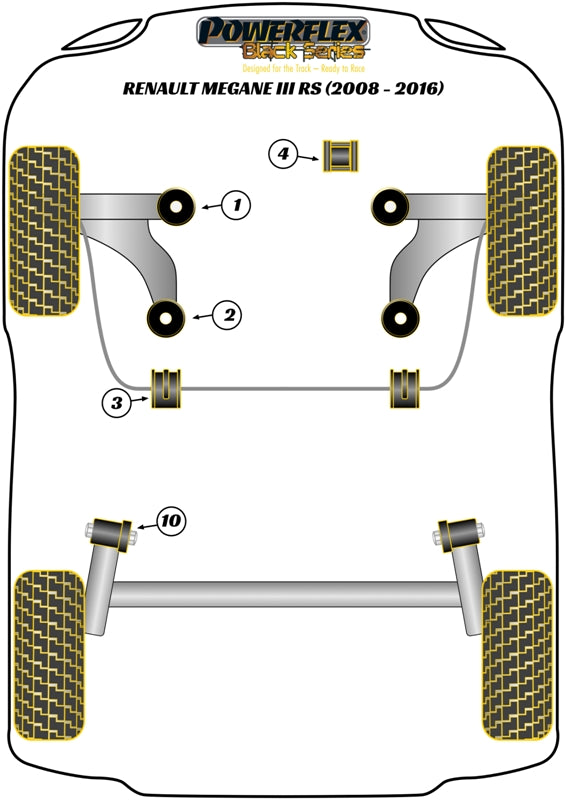 Renault (PFF60-720BLK) Upper Right Engine Mount Insert