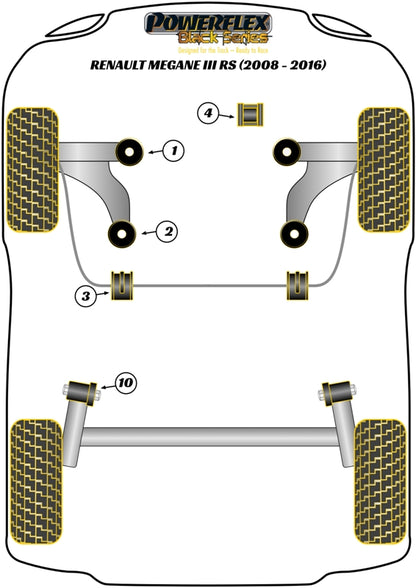 Renault (PFF60-720BLK) Upper Right Engine Mount Insert