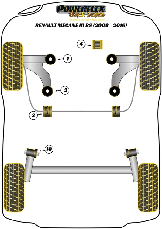 Renault (PFF60-720BLK) Upper Right Engine Mount Insert