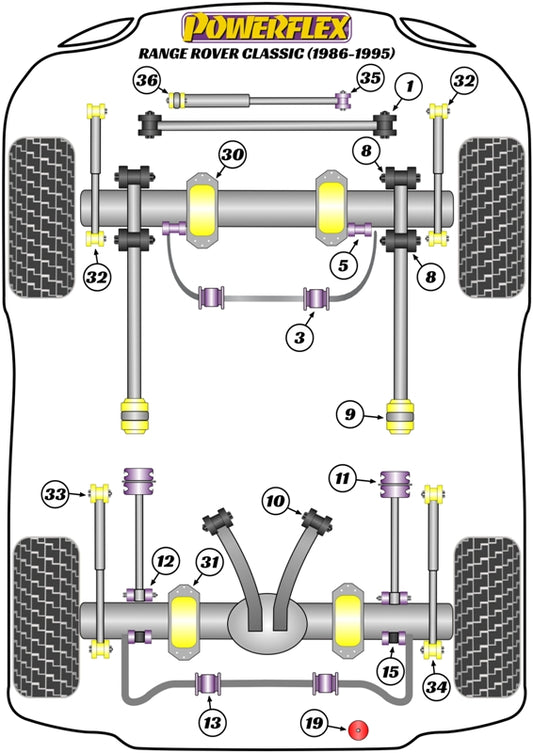 Land Rover (PFR32-134H) Shock Absorber Lower Bush
