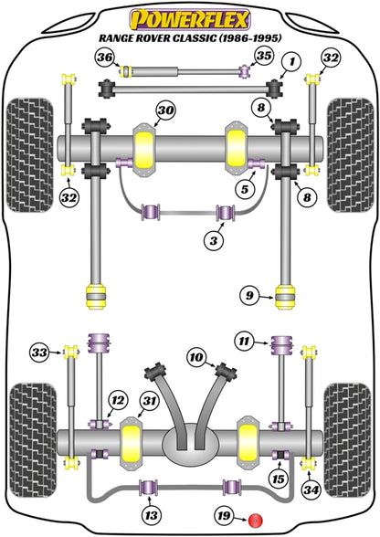 Land Rover (PF32-132H) Shock Absorber Bush
