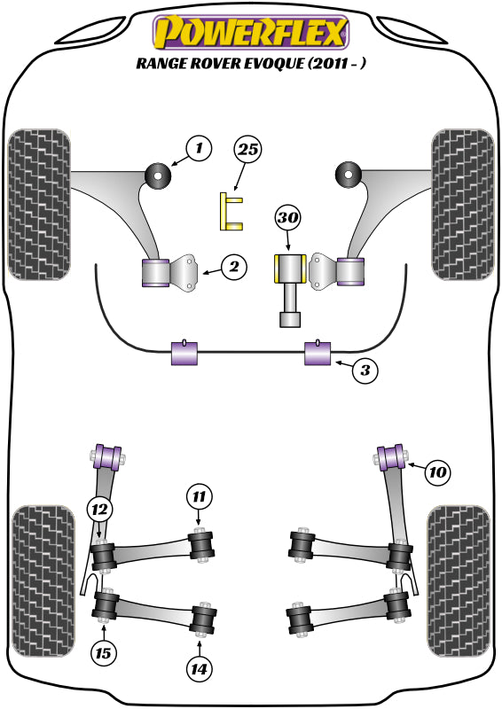 Land Rover (PFR32-714) Rear Lower Rear Control Arm Inner Bush