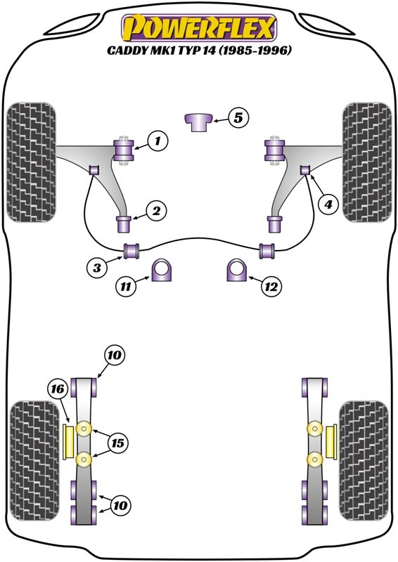 Volkswagen (PFR85-316) Rear Bump Stop