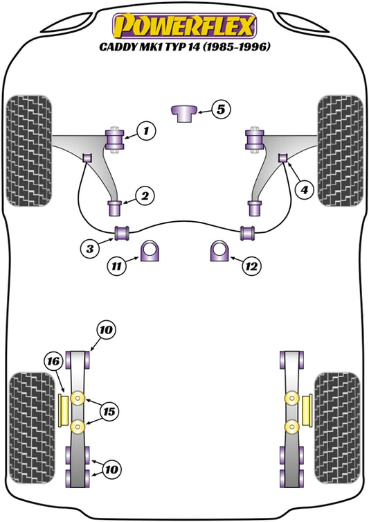 Volkswagen (PFR85-316) Rear Bump Stop